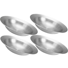 Load image into Gallery viewer, 2 LEFT Set of FOUR 9-inch Salad, Soup, Dessert Plates 18/0-gauge Stainless Steel