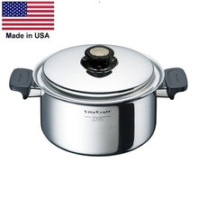 Load image into Gallery viewer, 4 Qt. Stockpot with Vented Lid 430 Magnetic Stainless Steel Made in the USA