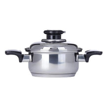 Load image into Gallery viewer, CLOSEOUT 7-Ply 1.5 Qt. SAUCEPOT Waterless Cookware with Vented Lid Magnetic T304 Surgical Stainless Steel