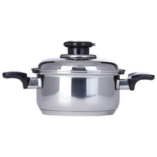 Load image into Gallery viewer, CLOSEOUT 7-Ply 2 Qt. SAUCEPOT Waterless Cookware with Vented Lid Magnetic T304 Surgical Stainless Steel