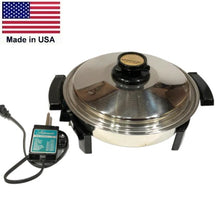 Load image into Gallery viewer, West Bend Liquid Core Electric Skillet Made in USA Cookbook and FREE SHIPPING