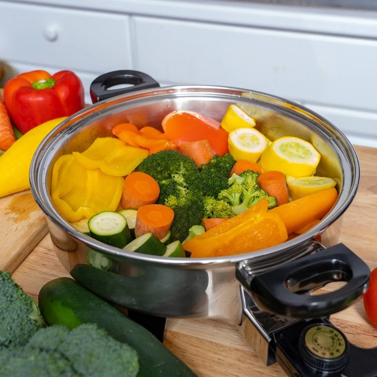 Health Craft 13-inch OIL CORE ELECTRIC SKILLET with Vented Lid