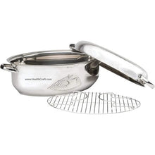 Load image into Gallery viewer, 3-N-1 Bake and Roast with Rack Heavy Gauge 304 Stainless Steel