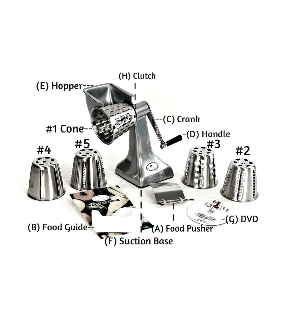 Manual Food Cutter-Processor and Cheese Grater – Health Craft