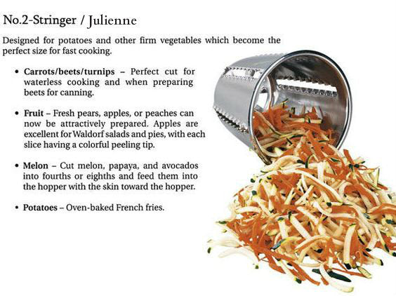 Saladmaster Salad Chopper Strings Slices Grate Cutter Salad Machine In Box  New