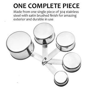 PRO SERIES 5-Pc. Measuring CUPS High-Quality Stainless Steel