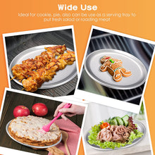Load image into Gallery viewer, CLOSEOUT 9-inch PIZZA PAN Toaster Oven Size Dessert Plate 18/0-gauge Stainless Steel