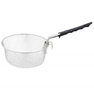 DEEP-FRY Culinary Steamer Basket with Insulated Handle and Drain Loop