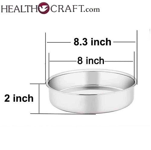 6-inch ROUND CAKE PAN High Quality Stainless-Steel – Health Craft
