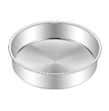 Load image into Gallery viewer, 8-inch ROUND CAKE PAN 18/0-gauge Stainless Steel - Recipe
