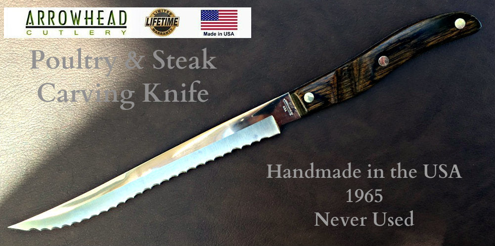 Arrowhead 1965 French Chef Knife (Made in USA) - CLOSEOUT: 1 Left –  ArrowheadCutlery