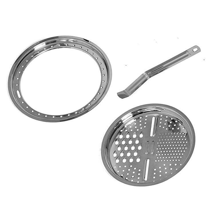 Steamer Grater Slicing Stack Cooking Rack, Expansion Ring and