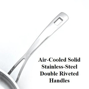 Pro-Series OMELET PAN 8¾-inch GOURMET SKILLET 5-ply Bonded Stainless Steel