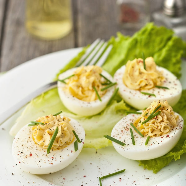 Angelic Deviled Eggs - The Waterless Way