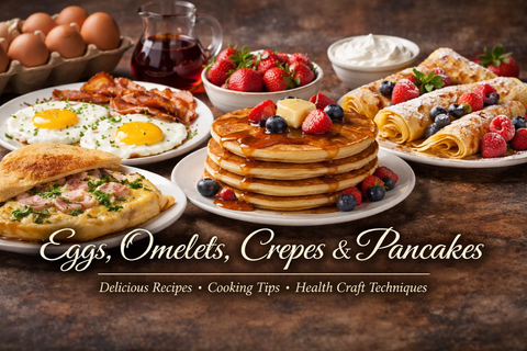 Eggs Omelets Crepes Pancakes