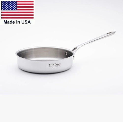1-Qt Sauté Saucepan Induction Stainless Steel Made in the USA