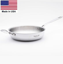Load image into Gallery viewer, Pro-Series 10½ x 2½ inch Deep Gourmet Skillet 5-ply Bonded Stainless Steel