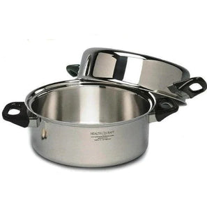 SILVER CLASSIC 12 Pc. Waterless Cookware Set Vented Lids 430 Induction Ready Stainless Steel Made in USA