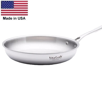 PRO SERIES 10½-inch Gourmet Skillet 430 Induction Ready Stainless Steel Made in USA