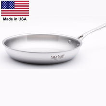 Load image into Gallery viewer, Pro-Series 5-ply Bonded Stainless Steel 10½ inch Gourmet Skillet