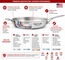 Load image into Gallery viewer, 11-Inch Gourmet Skillet | 5-Ply Magnetic Stainless Steel | Made in USA