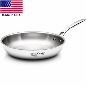 11-Inch Gourmet Skillet | 5-Ply Magnetic Stainless Steel | Made in