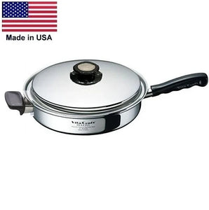 SILVER CLASSIC 12 Pc. Waterless Cookware Set Vented Lids 430 Induction Ready Stainless Steel Made in USA