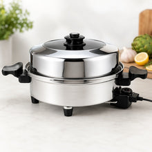 Load image into Gallery viewer, 13-inch JUMBO 5 Qt. OIL CORE ELECTRIC SKILLET with Exclusive Vented High-Dome Cover - SEE VIDEOS