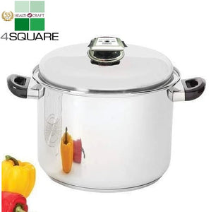 7-Ply 16 Qt. STOCKPOT with Steam Control Lid Culinary Basket T304ss Induction Ready Stainless Steel