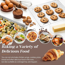 Load image into Gallery viewer, 16x12-inch BAKING SHEET with RACK 18/0 Gauge Stainless Steel