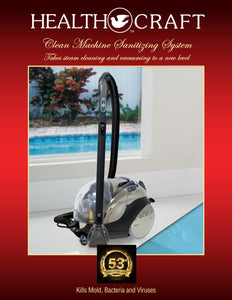 Ultra-Tech CLEAN MACHINE Dry Vapor Sanitizing Steam Vacuum System