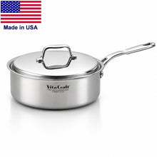 Load image into Gallery viewer, 2.75 Qt Saucepan with Lid | Made in USA | 5-Ply Induction Ready