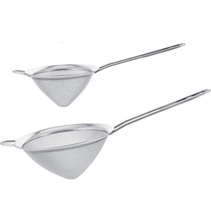 2 Fine Mesh Conical SIEVES Food Strainer