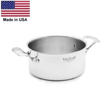 Load image into Gallery viewer, PRO SEREIES 3 Qt. SAUCEPOT 430 Induction Ready Stainless Steel Made in USA