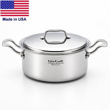 Load image into Gallery viewer, 3 Qt Saucepot Dutch Oven with Lid | Made in USA | 5-Ply Induction