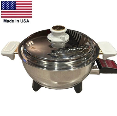 Health Craft 3 Qt. Liquid Core ELECTRIC SAUCEPAN with Vented Lid Made in USA