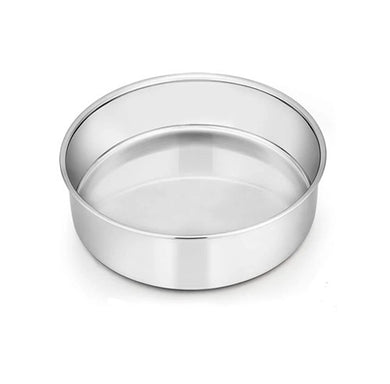 6-inch ROUND CAKE PAN 18/0-gauge Stainless Steel.