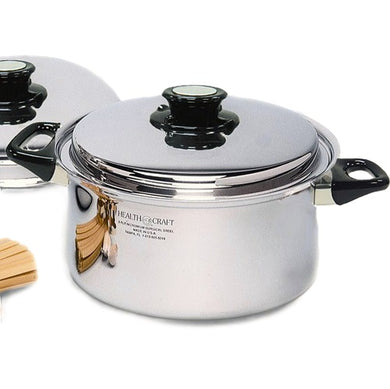 Health Craft 6-Qt. STOCKPOT 5-Ply T304s Magnetic Stainless Steel Made in USA