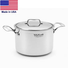 Load image into Gallery viewer, 6.5 Qt Stock Pot with Lid | Made in USA | 5-Ply Induction Ready