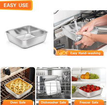 Load image into Gallery viewer, Medium SQUARE CAKE PAN Lasagna 18/0-gauge Stainless Steel