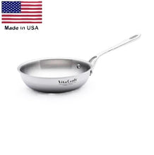 Load image into Gallery viewer, PRO SERIES 7¼-in GOURMET SKILLET Egg Pan 430 Induction Ready Stainless Steel Made in USA