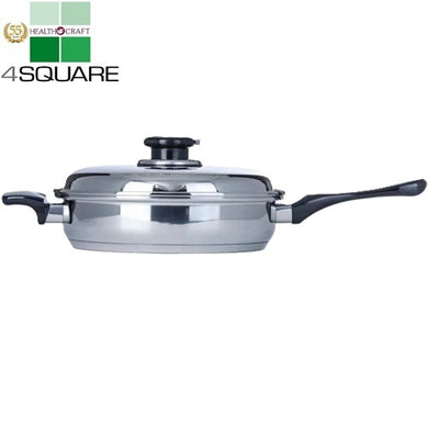 7-Ply 11-inch Sauté SKILLET with Steam Control T304ss Induction Ready Stainless Steel