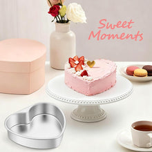 Load image into Gallery viewer, 3 Pc. Stainless Steel Heart-Shaped Cake Pans-Limited Supplies