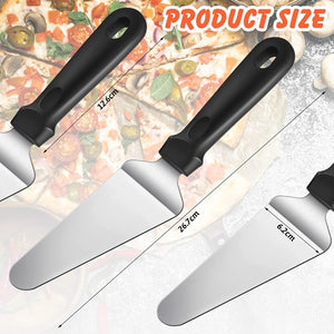 Pizza, Cake, Pie, Quiche Spatula Server Stainless Steel with Non Slip Grip Phenolic Handle