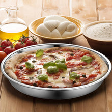 Load image into Gallery viewer, CLOSEOUT 13-in Chicago Style DEEP PIZZA PAN 18/0-gauge Stainless