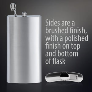 128 oz Stainless Steel FLASK - Great GAG Gift