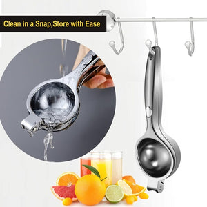 Lemon Lime Squeezer Manual Citrus Juicer Press - Heavy Duty Commerciall Stainless Steel