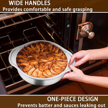 Load image into Gallery viewer, 8-Inch Round Cake Pan with Wide Handlles 18/0 Stainless Steel