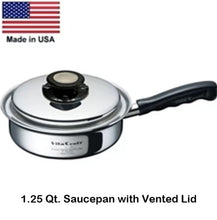 Load image into Gallery viewer, #1 STARTER SET 7 Pc Set for Waterless Greaseless Cooking 430 Magnetic Stainless Steel