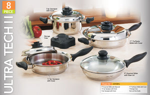 Ulltra Tech II 9-Ply Cookware and Forged Professional Cutlery